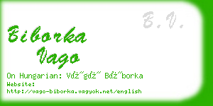 biborka vago business card